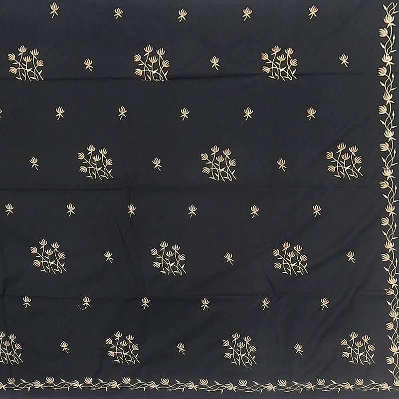 Hayagrivas Black Fancy Cotton Saree KBE2167A1-34