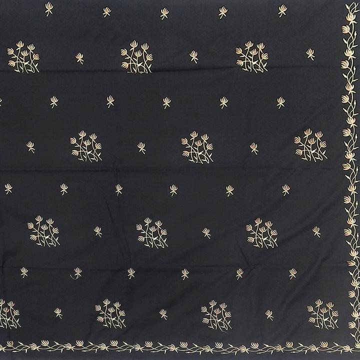 Hayagrivas Black Fancy Cotton Saree KBE2167A1-34
