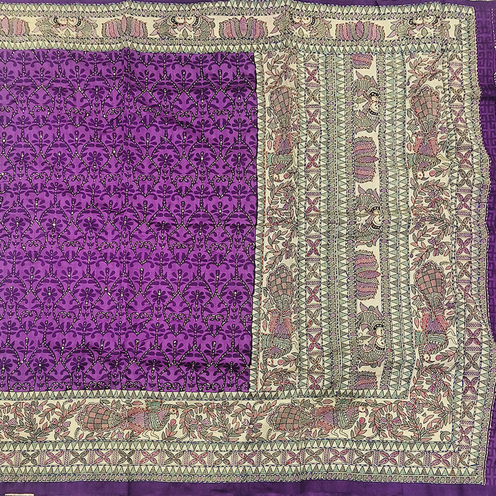 Hayagrivas Voilet Fancy Cotton Saree KBE2544C6-3