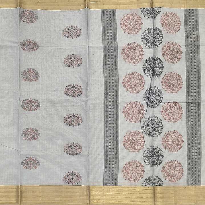 Hayagrivas Grey Pure Cotton Saree KSBE88A4-6