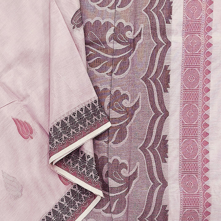 Hayagrivas Lilac Pure Cotton Saree KBE1897L1-42