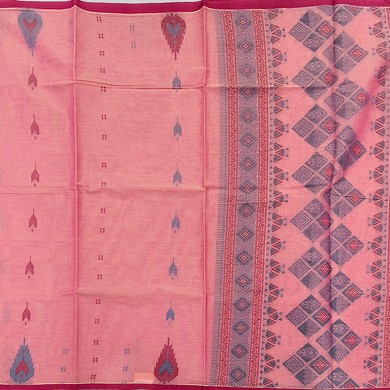 Hayagrivas Rose Pink Pure Cotton Saree KBE1897L1-50