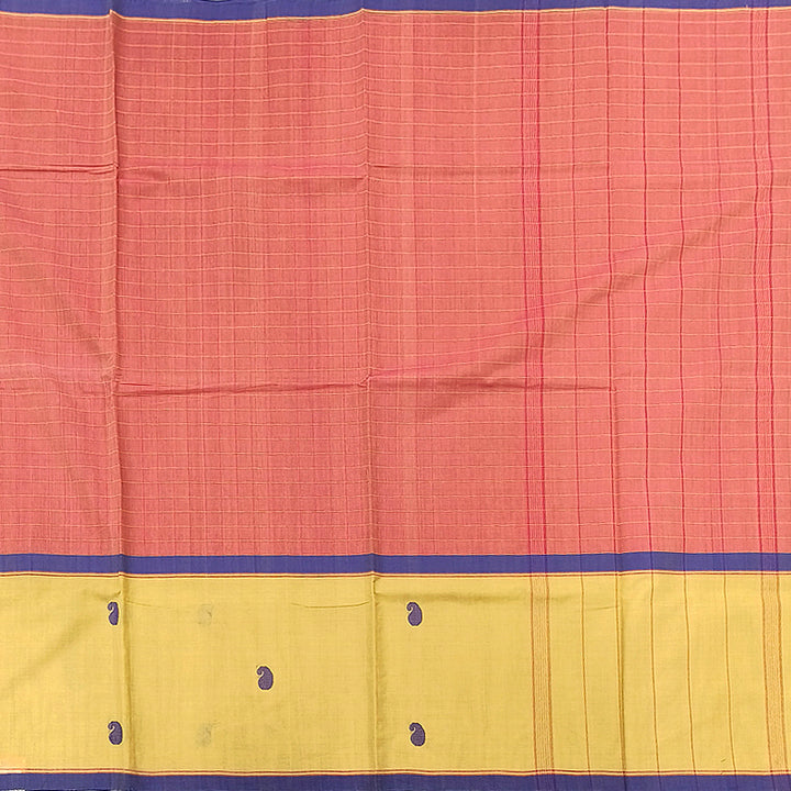 Hayagrivas Light Pink Pure Cotton Saree KBE1019I13-8