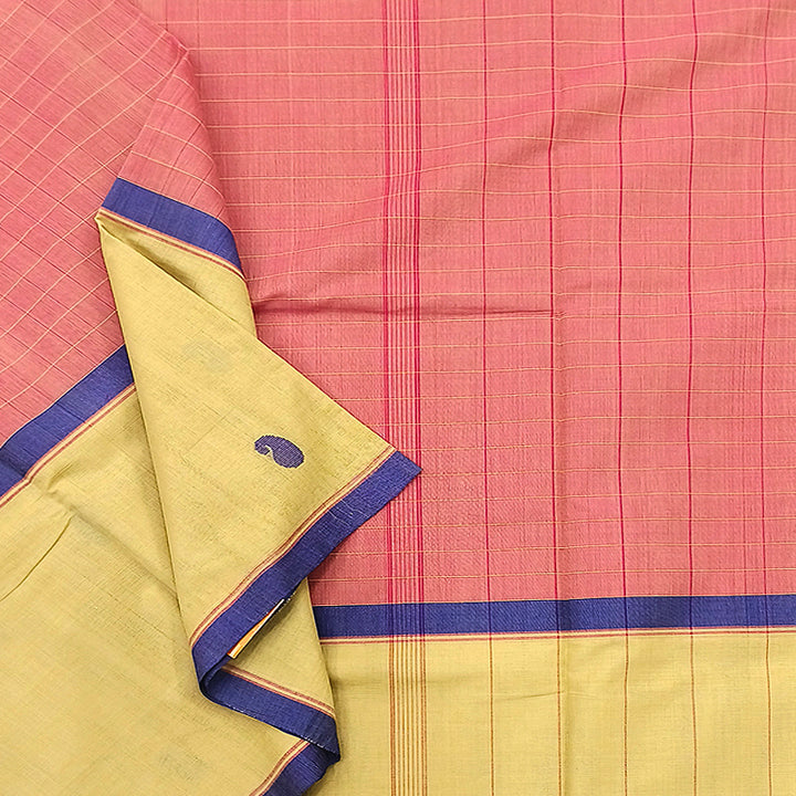 Hayagrivas Light Pink Pure Cotton Saree KBE1019I13-8