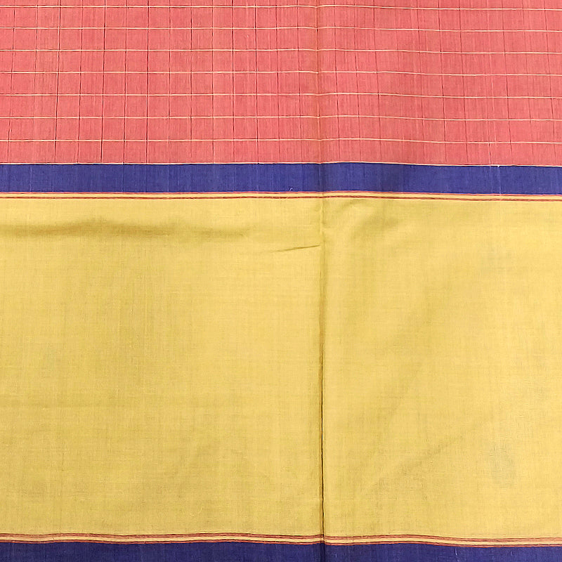 Hayagrivas Light Pink Pure Cotton Saree KBE1019I13-8