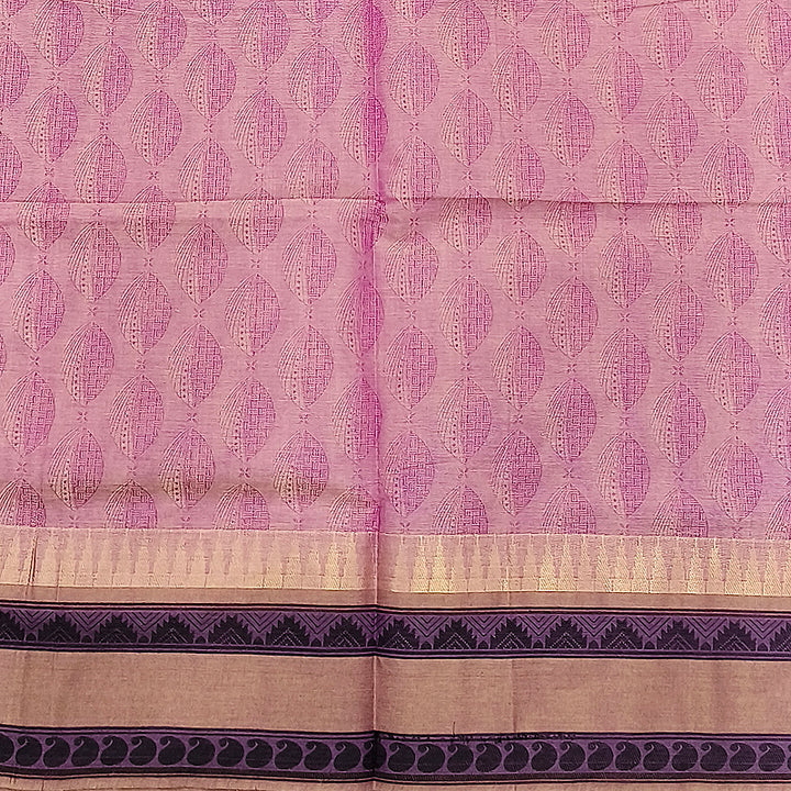 Hayagrivas Lavender-Pink Pure Cotton Saree KBE2163A23-1