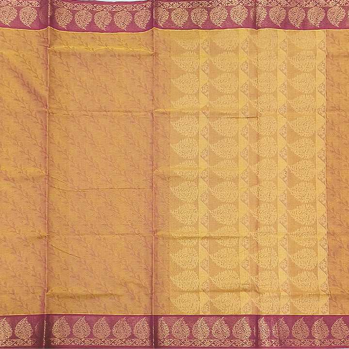 Hayagrivas Orangish-Pink Pure Cotton Saree KBE2163A9-4
