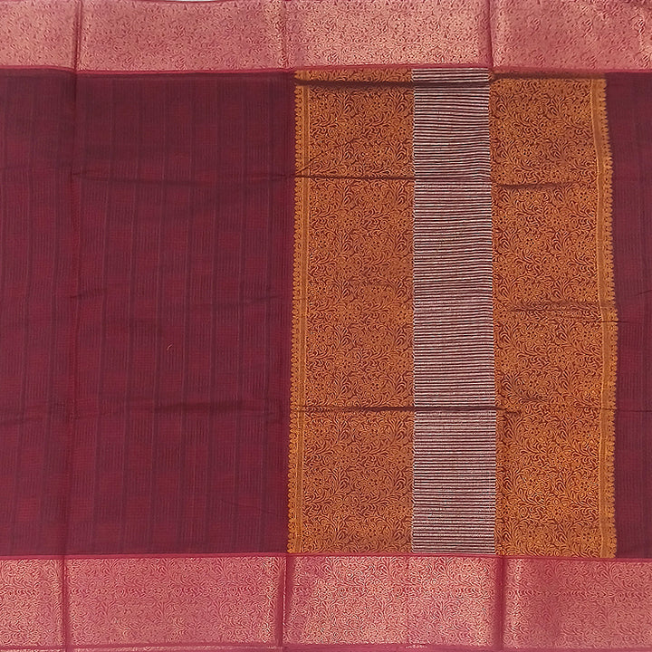 Hayagrivas Maroon Pure Cotton Saree KBE2163A22-1