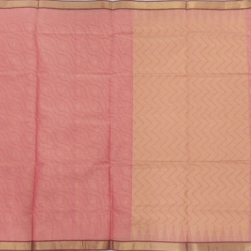 Hayagrivas Pink Pure Cotton Saree KBE2163A17-2
