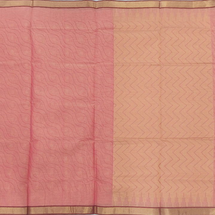 Hayagrivas Pink Pure Cotton Saree KBE2163A17-2