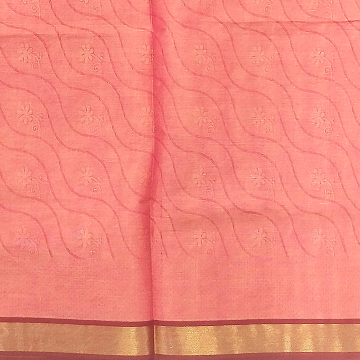 Hayagrivas Pink Pure Cotton Saree KBE2163A17-2