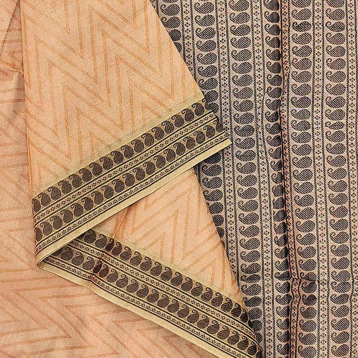 Hayagrivas Mild Peach Pure Cotton Saree KBE2163A18-4