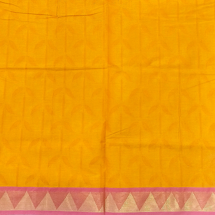 Hayagrivas Orange Pure Cotton Saree KBE2163A7-3