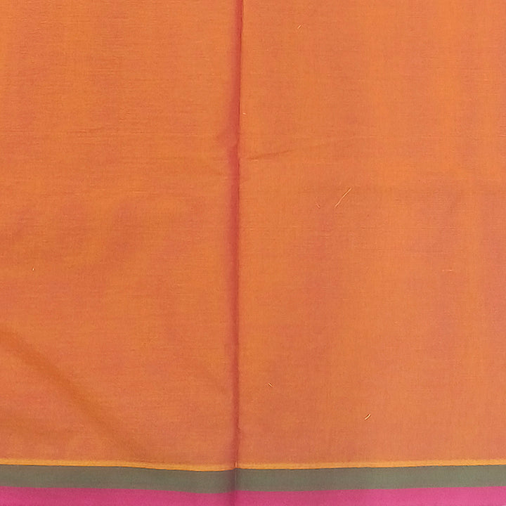 Hayagrivas Orangish-Pink Pure Cotton Saree KBE2160A2-22
