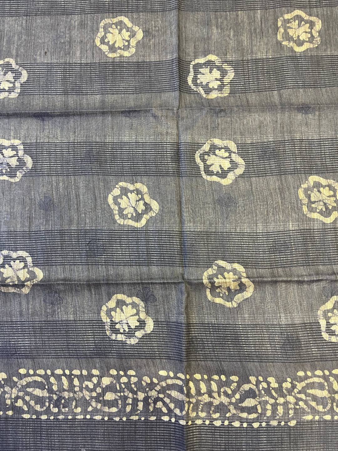 Hayagrivas Beige Semi Tussar Saree SSCBF68E8-3