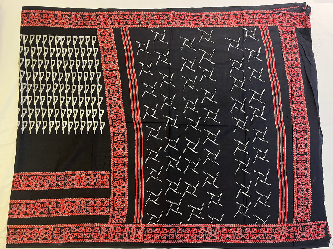 Hayagrivas Black Jaipur Cotton Saree SSCBF73E7-6