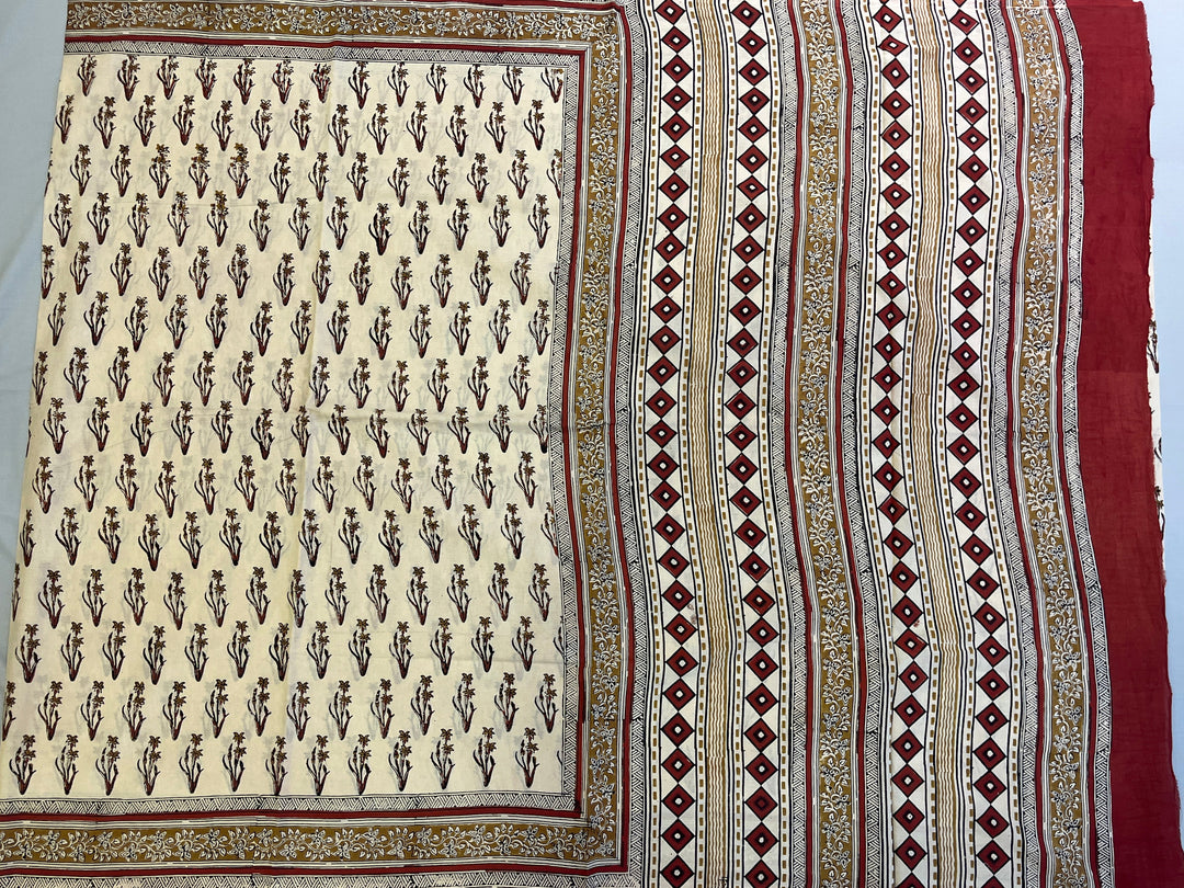 Hayagrivas Sandal Jaipur Cotton Saree SSCBF73E5-5