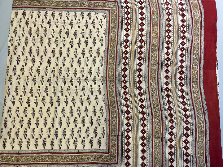 Hayagrivas Sandal Jaipur Cotton Saree SSCBF73E5-5