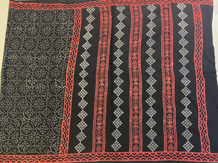 Hayagrivas Black Jaipur Cotton Saree SSCBF73E7-3