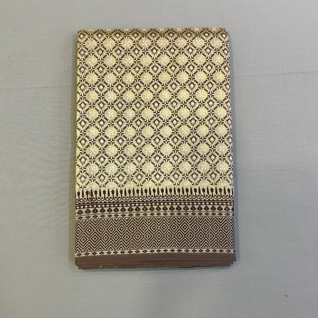 Hayagrivas Beige Fancy Cotton Sarees