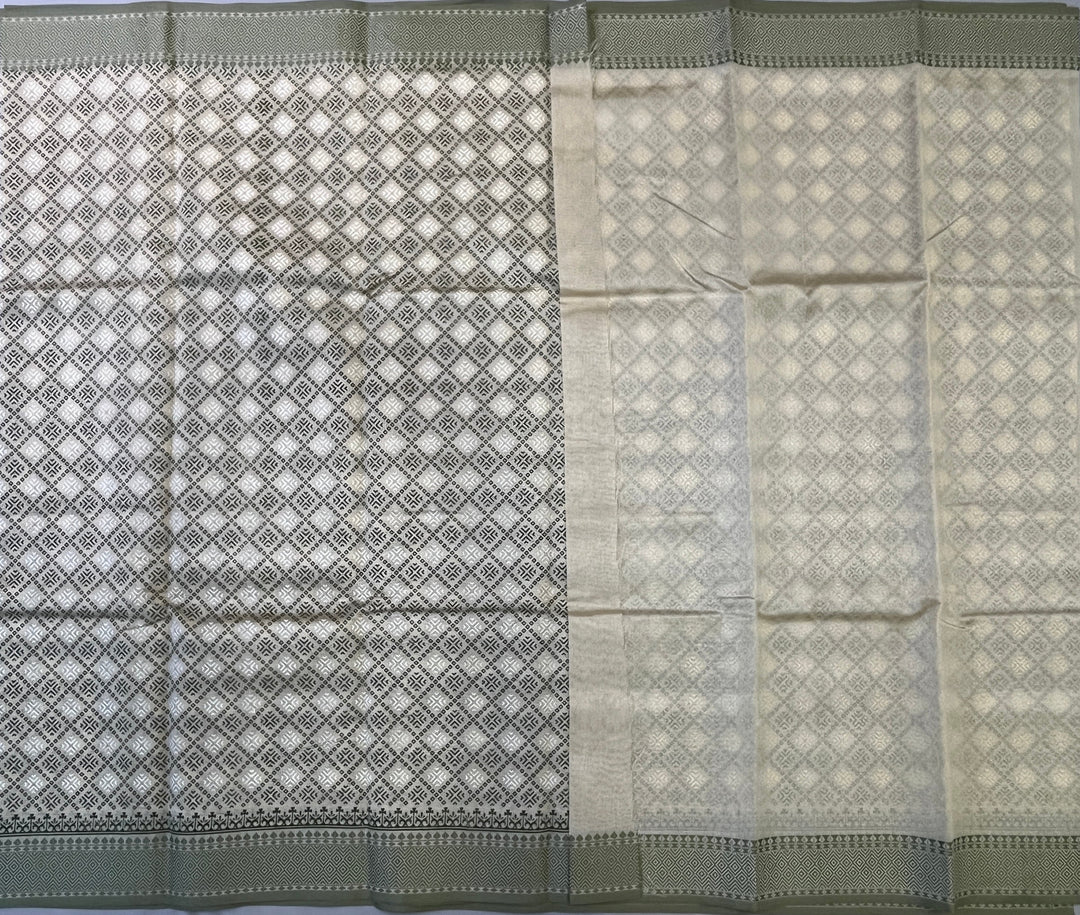 Hayagrivas Beige Fancy Cotton Sarees