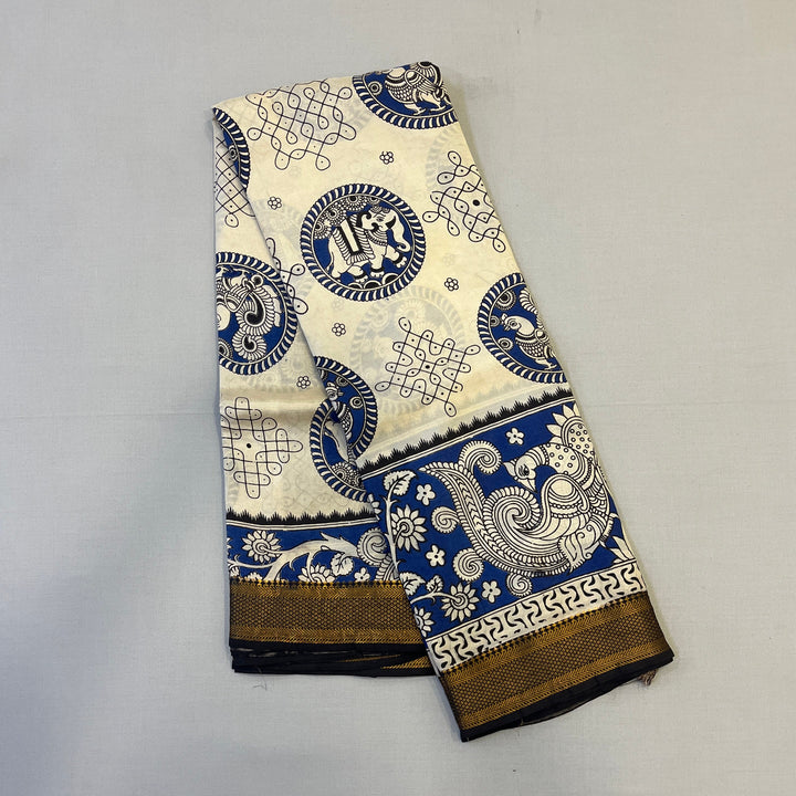 Hayagrivas Ivory Kalamkari Sarees (2 Shades)