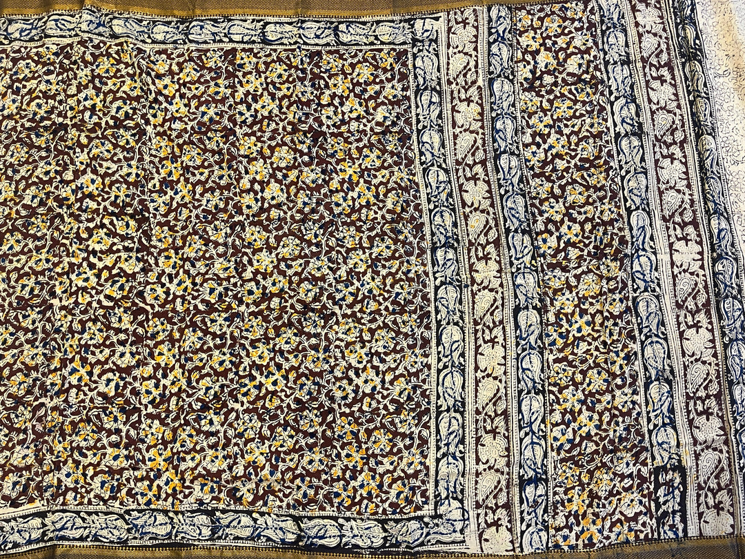 Hayagrivas Maroon Kalamkari Saree SSCBF73E4-4