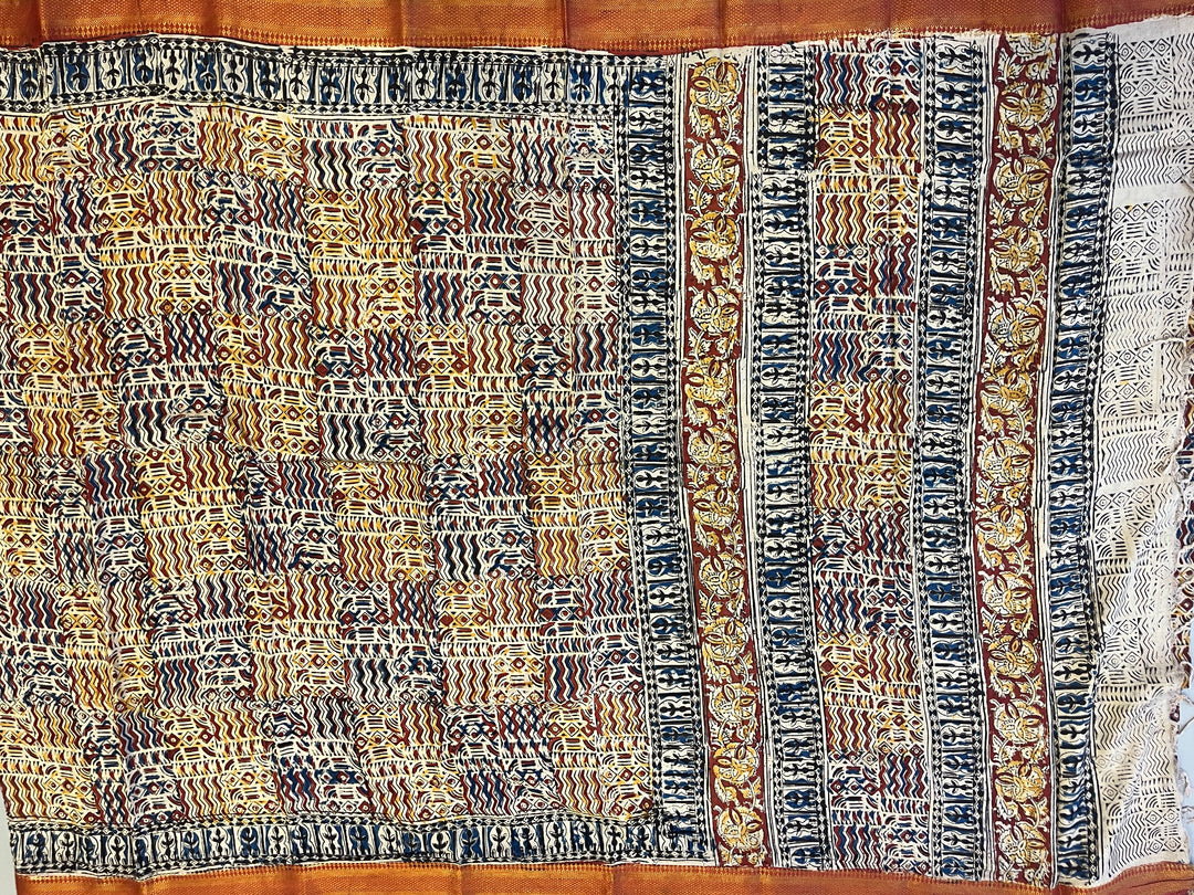Hayagrivas Sandal Kalamkari Sarees (2 Shades)