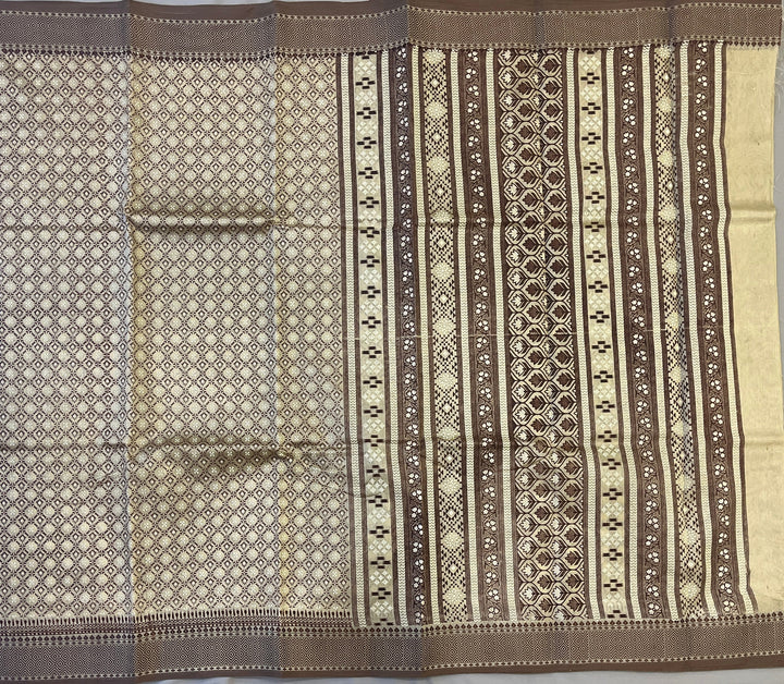 Hayagrivas Beige Fancy Cotton Sarees