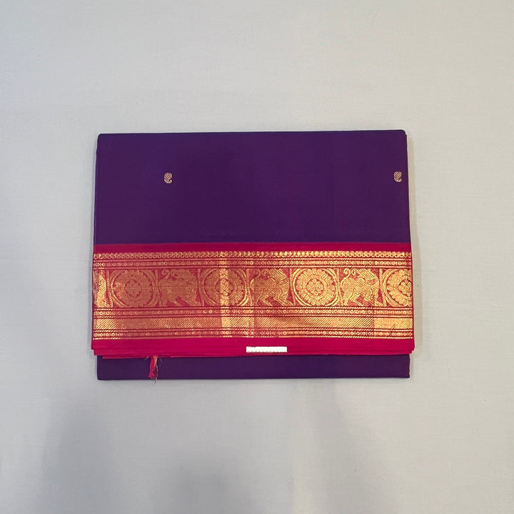 Hayagrivas Purple Chettinad Cotton Saree SSCBF63E4-6