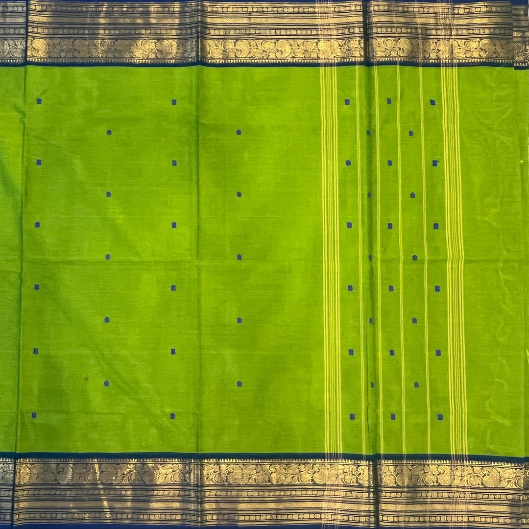 Hayagrivas Parrot Green Chettinad Cotton Saree SSCBF63E7-13