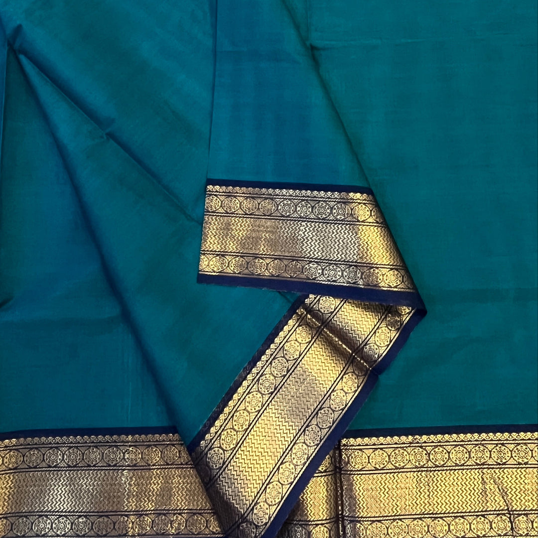 Hayagrivas Emerald Green Chettinad Cotton Saree SSCBF63E1-16