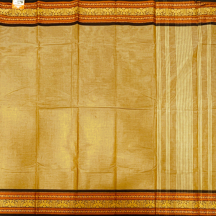 Hayagrivas Khaki Brown Handloom Chettinad Cotton Saree KSBE2H1-17