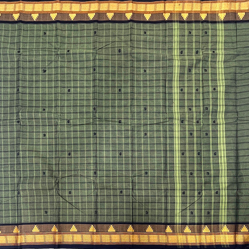 Hayagrivas Cement Grey Handloom Chettinad Cotton Saree KSBE1H5-8