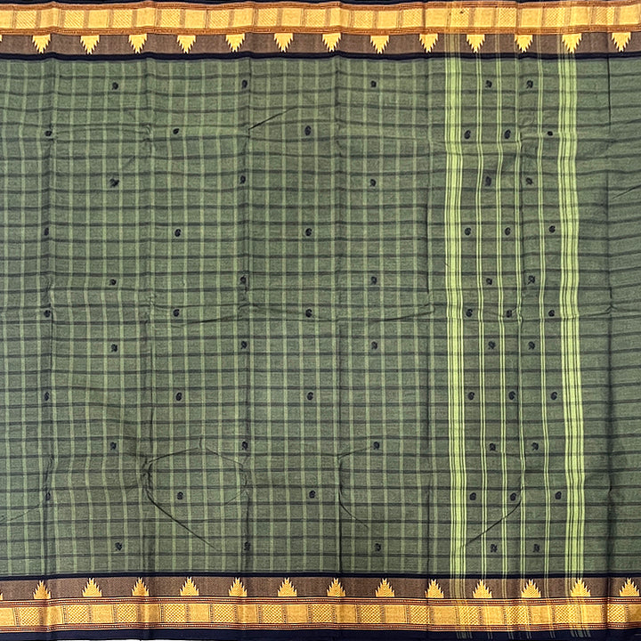 Hayagrivas Cement Grey Handloom Chettinad Cotton Saree KSBE1H5-8
