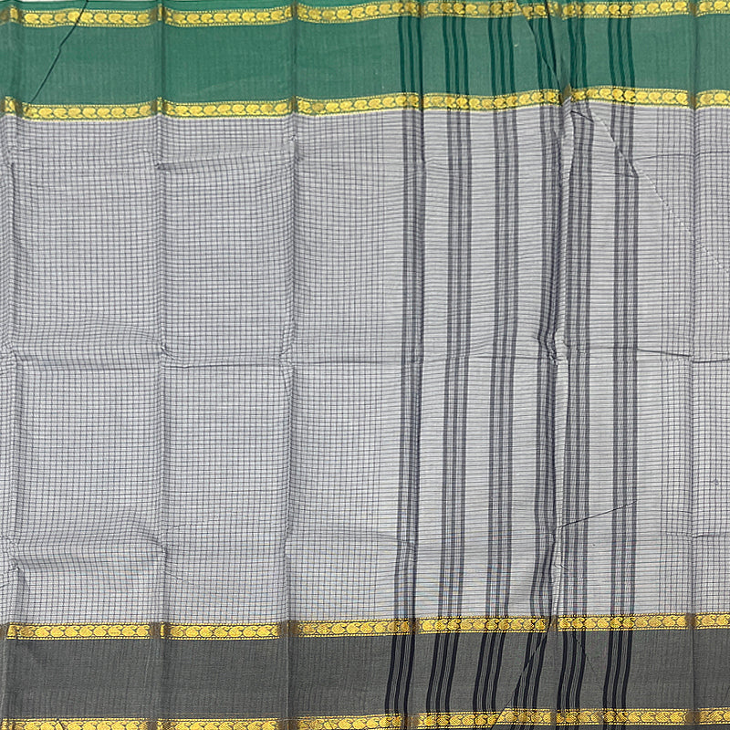 Hayagrivas Light Grey Handloom Chettinad Cotton Saree KSBE3H18-6