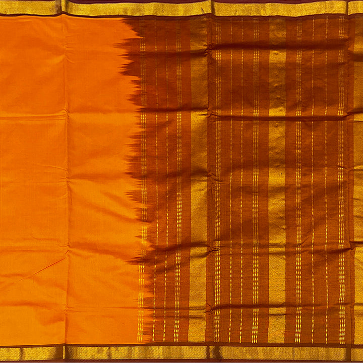 Hayagrivas Mambazham Orange Semi Silk Cotton Saree SSCBF79F1-4