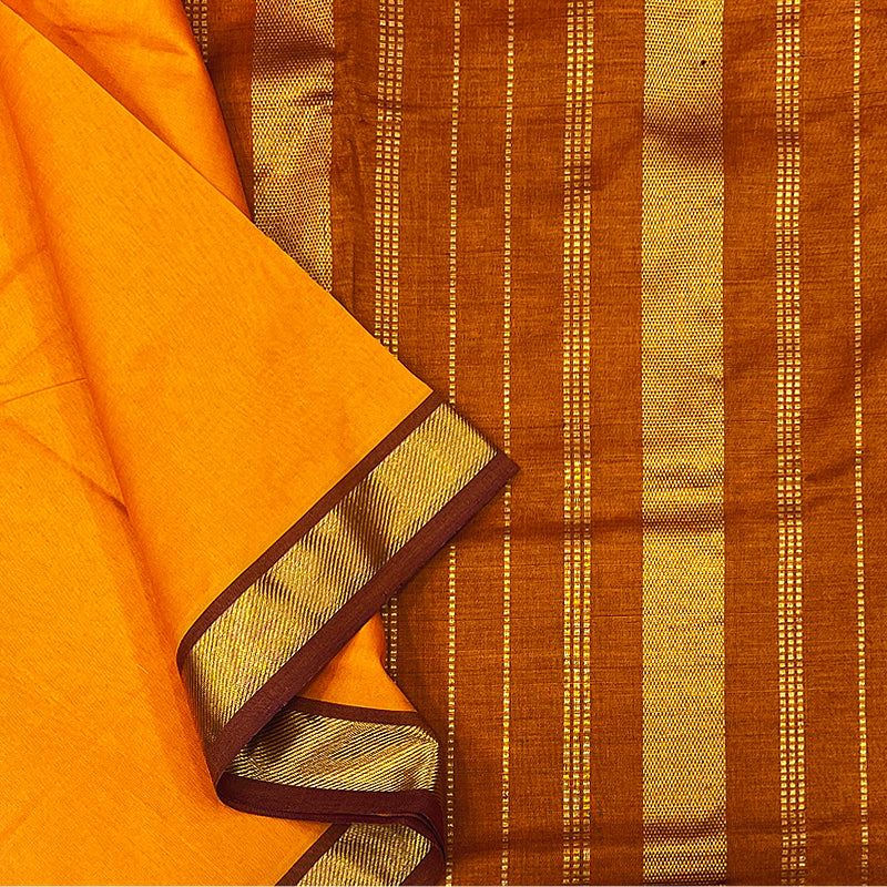 Hayagrivas Mambazham Orange Semi Silk Cotton Saree SSCBF79F1-4