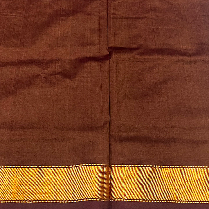 Hayagrivas Deep Burgundy Semi Silk Cotton Saree SSCBF79F2-36