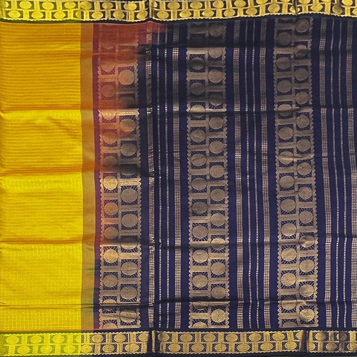 Hayagrivas Sampanga Yellow Semi Silk Cotton Saree SSCBF83F2-33