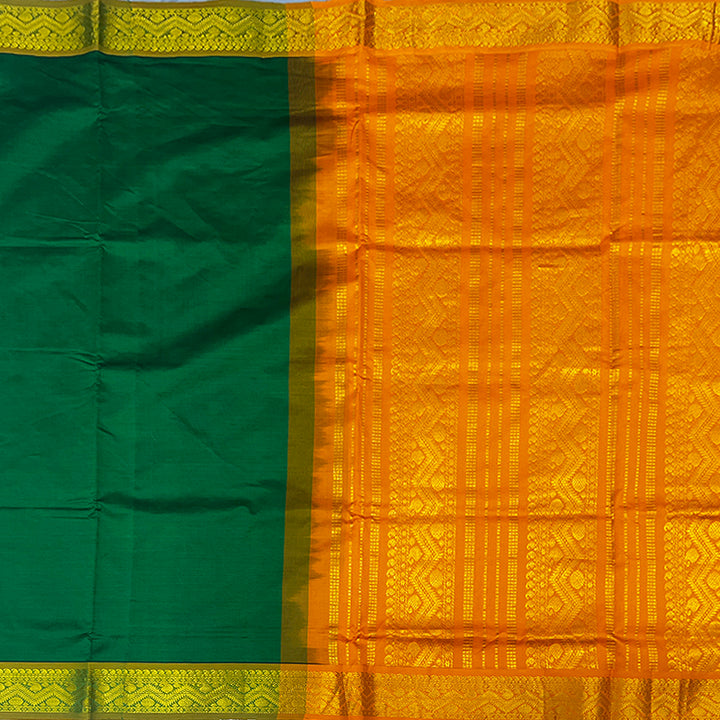 Hayagrivas Green Semi Silk Cotton Saree SSCBF79F2-32