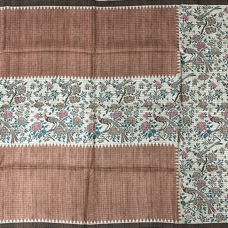 Hayagrivas Beige Fancy Cotton Saree KBE1908L2-40