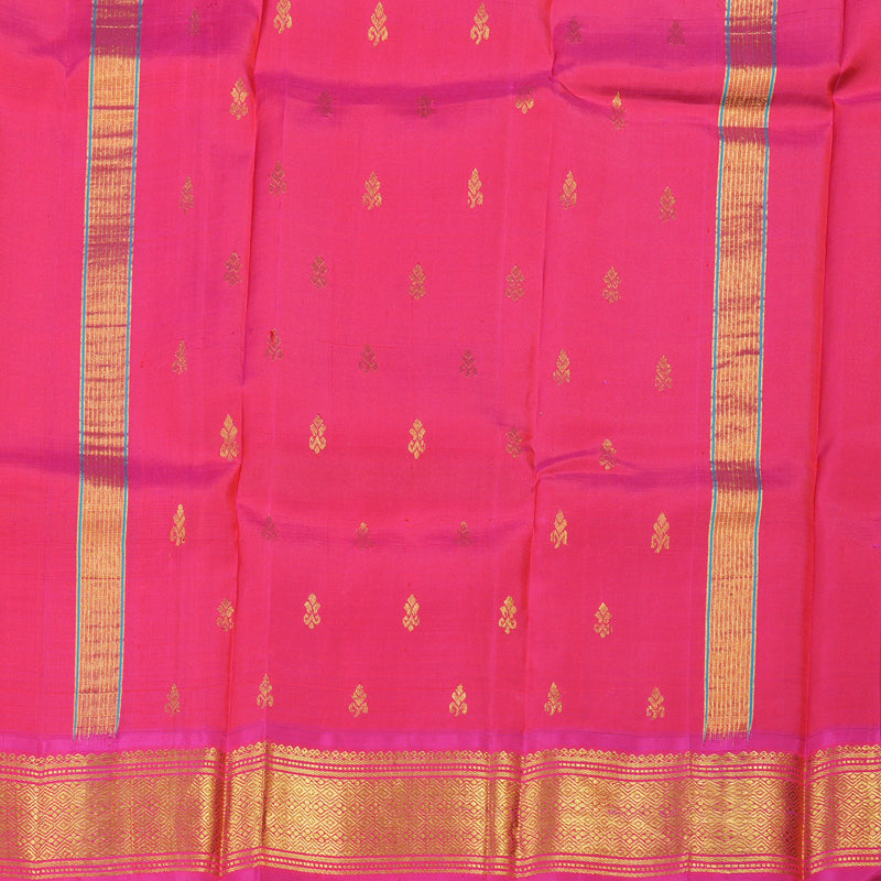 Hayagrivas Handloom Kanjivaram Silk Saree in Mesmerising Light Pastel Green KBD1502L1-5