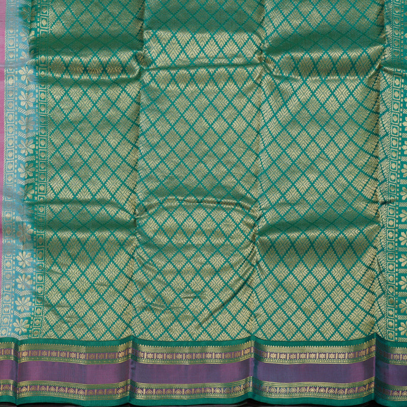 Hayagrivas Onion Pink Handloom Kanjivaram Silk Saree with Mandhalir Border KBD1506A2-11