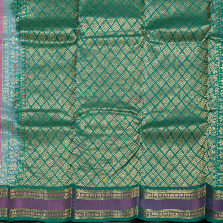 Hayagrivas Onion Pink Handloom Kanjivaram Silk Saree with Mandhalir Border KBD1506A2-11