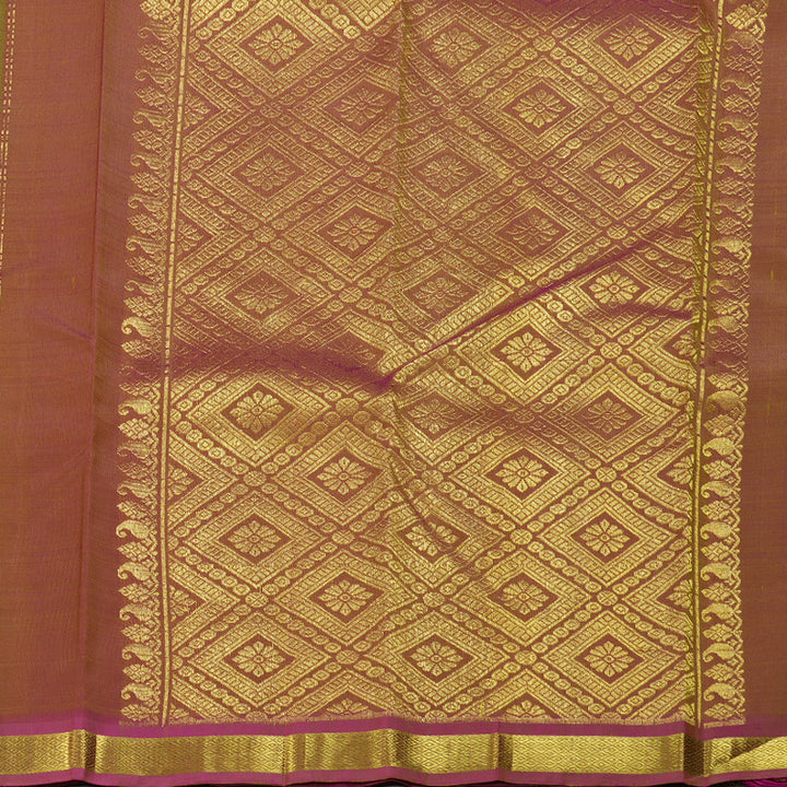 Hayagrivas Light Green Handloom Kanjivaram Silk Saree with Pink Border KBD1515A4-11