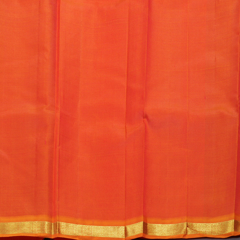 Hayagrivas Pink Handloom Kanjivaram Silk Saree with Orangish Pink Border KBD1515A4-20