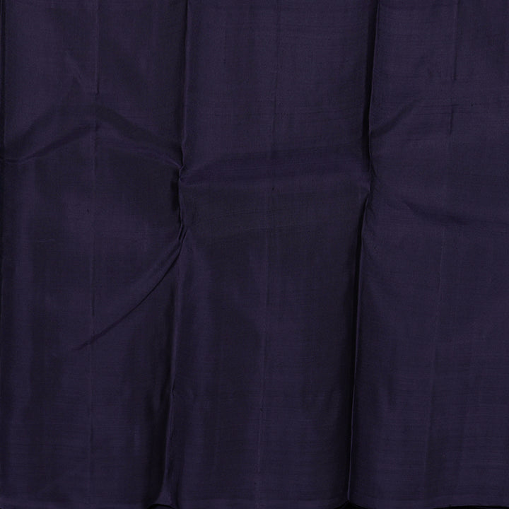 Hayagrivas Dark Blue With Wine Maroon Handloom Kanjivaram Silk Saree with Dark Blue Border KBD1525A1-1