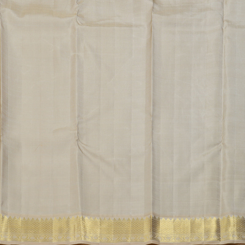 Hayagrivas Wine Maroon Handloom Kanjivaram Silk Saree with Sandal Beige Border KBD1526A2-1