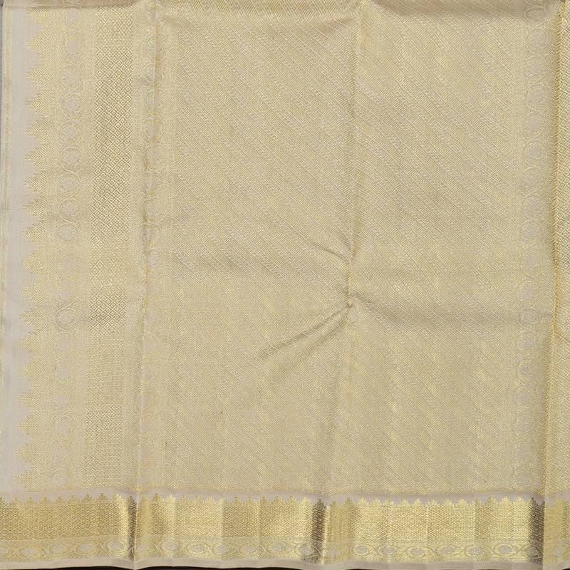 Hayagrivas Wine Maroon Handloom Kanjivaram Silk Saree with Sandal Beige Border KBD1526A2-1